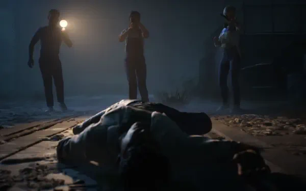 A captivating 4K Ultra HD desktop wallpaper featuring imagery from the video game The Casting of Frank Stone.