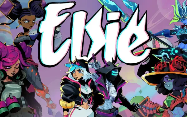 A vibrant HD PC desktop wallpaper featuring character Elsie from a video game, showcasing a dynamic and engaging design that enhances any gaming setup.