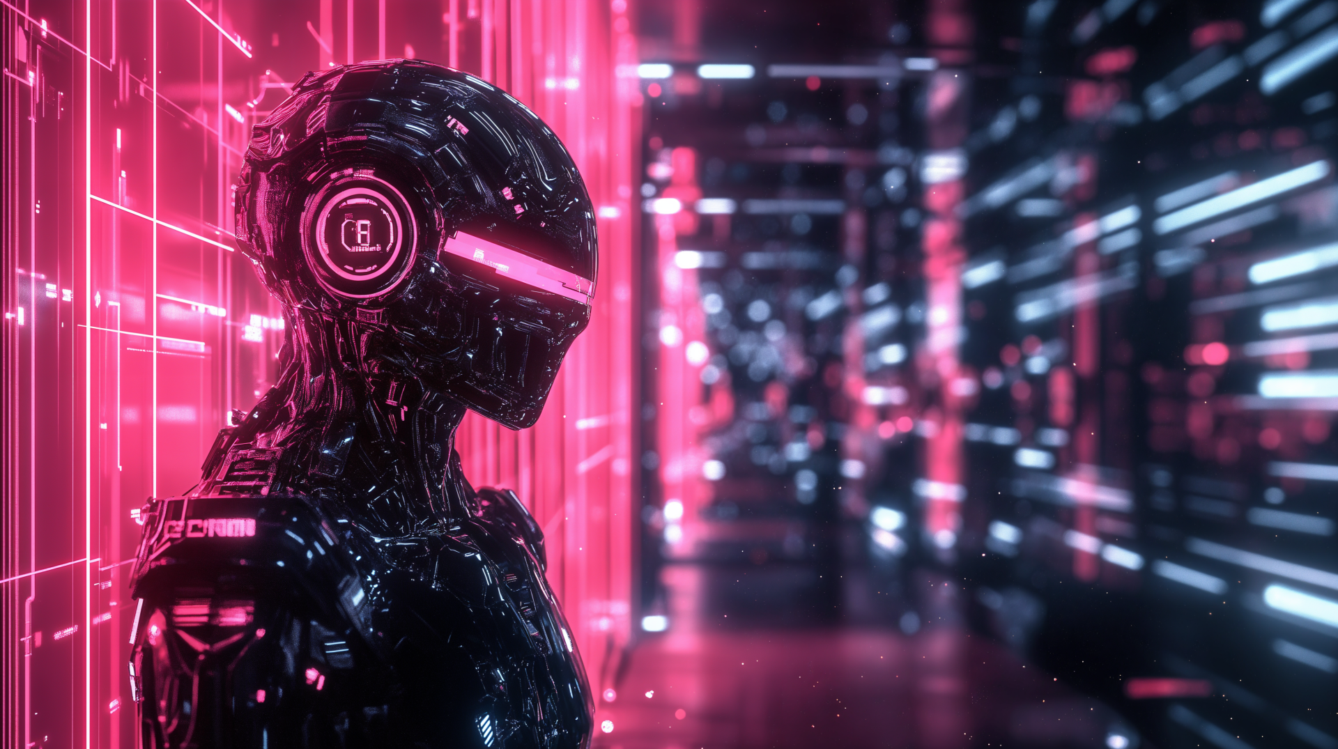 Futuristic Robot in 4K Ultra HD Sci-Fi Wallpaper by robokoboto