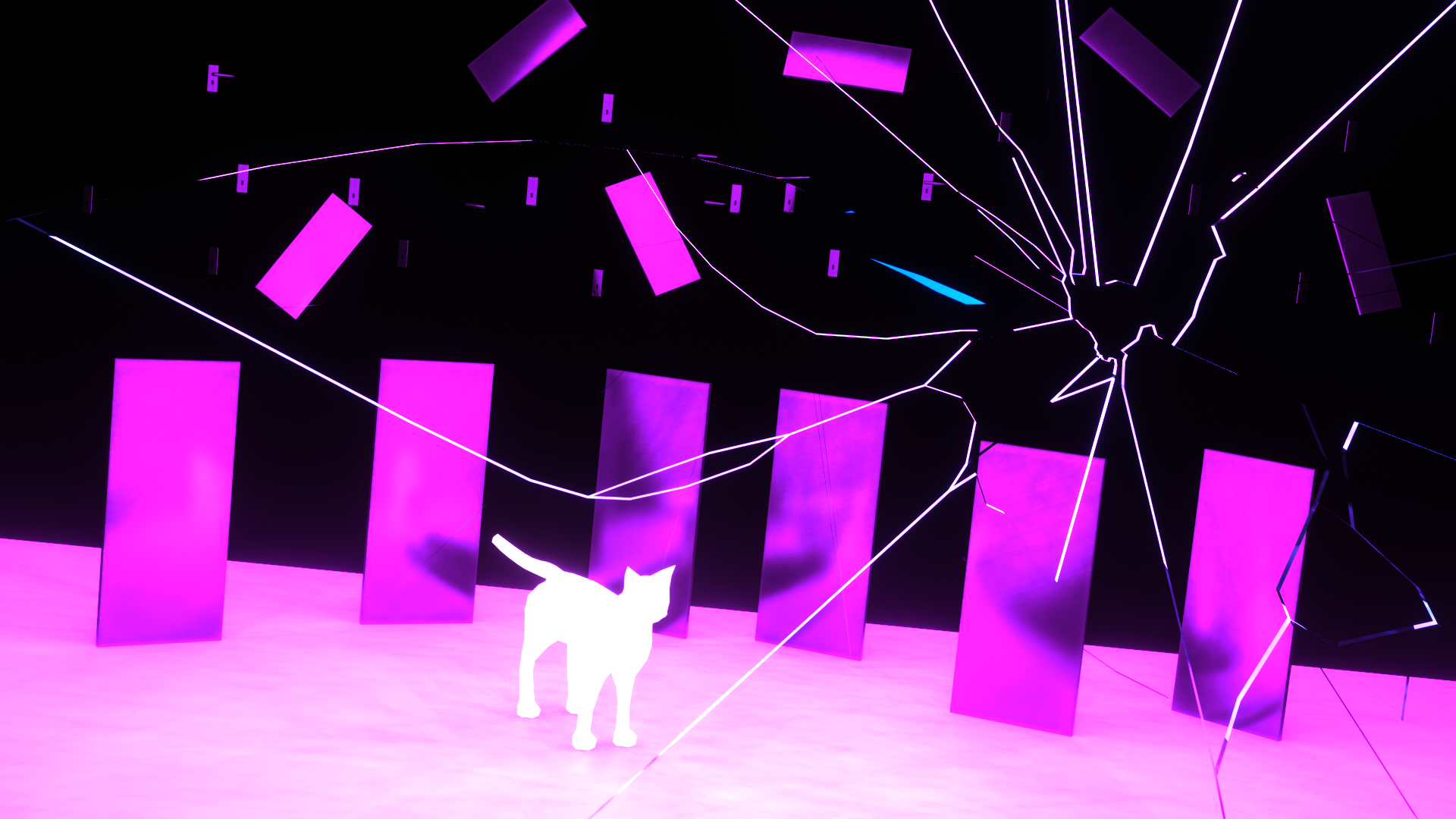 A cat find edge of the world by echowalker