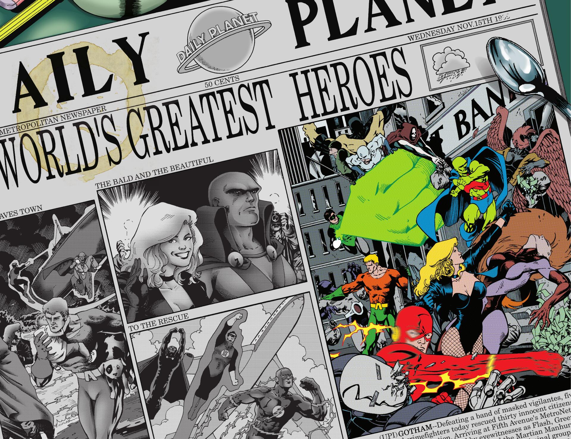 Download JLA: Year One Comic 4k Ultra HD Wallpaper by Brian Augustin