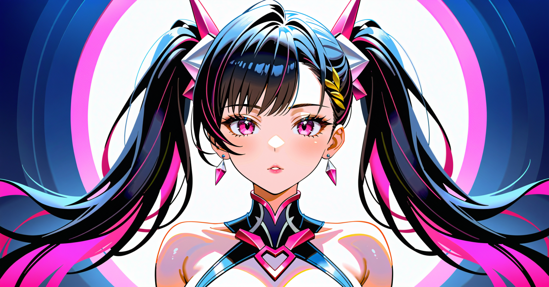 Download Anime Girl Hair Logn Warrior Anime Girl HD Wallpaper