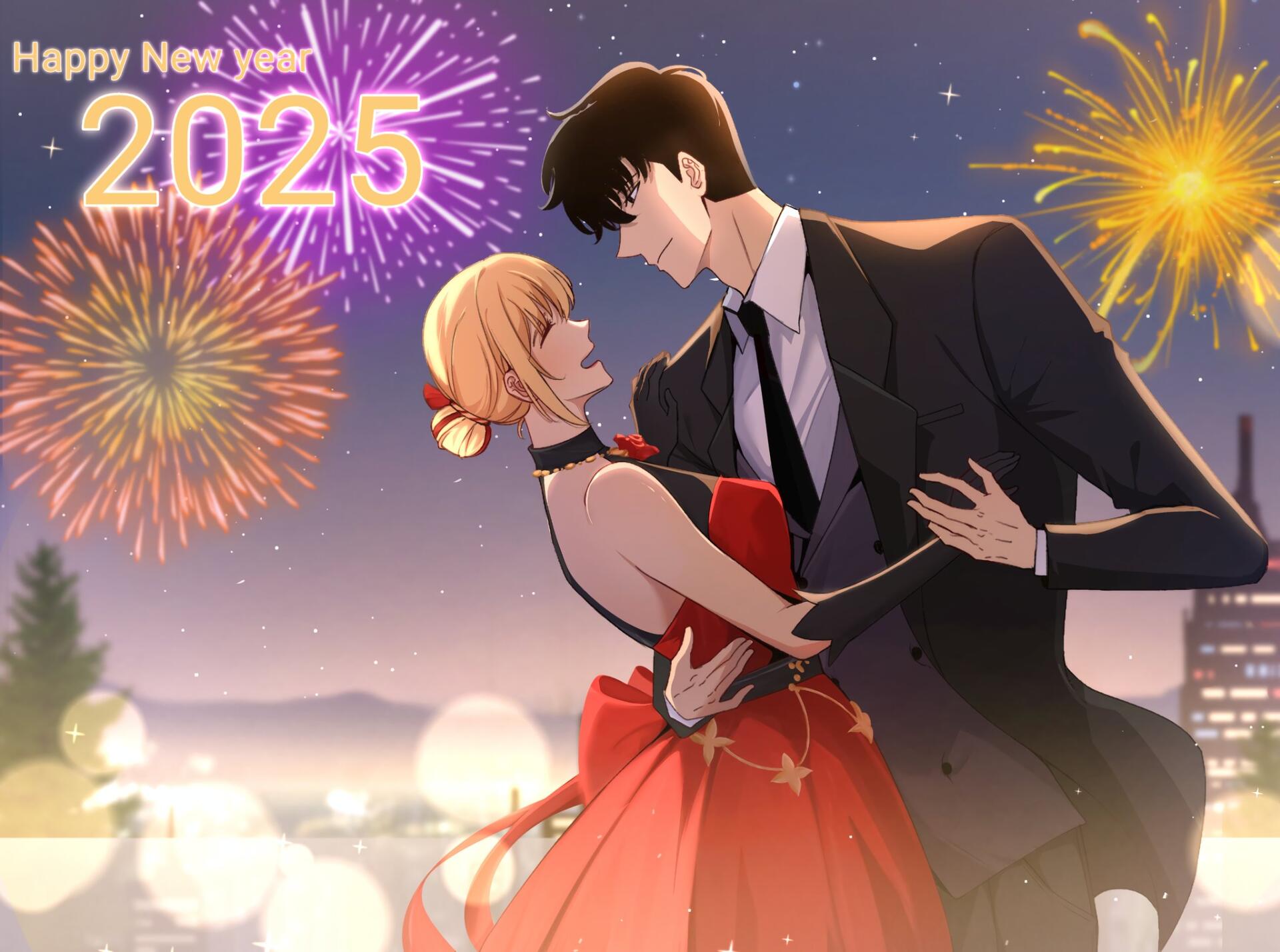 2025 Anime Romance Cha Hae In Sung Jin Woo Hd Solo Leveling Wallpaper