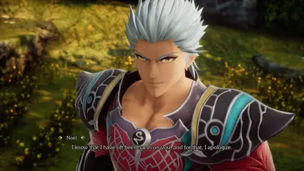 A character from Romancing SaGa 2: Revenge of the Seven gazes confidently, showcasing HD graphics in this PC desktop wallpaper. The background features a vibrant, natural setting.