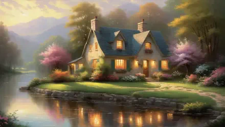  warm country cottage