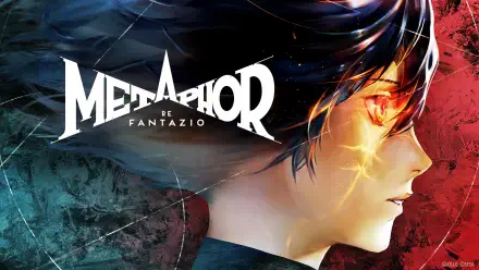 HD wallpaper featuring artwork from the video game Metaphor: ReFantazio, showcasing a character with expressive features and a striking color palette.