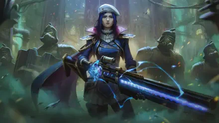Arcane Arcane Season 2 Caitlyn (League Of Legends) HD Desktop Wallpaper | Background Image