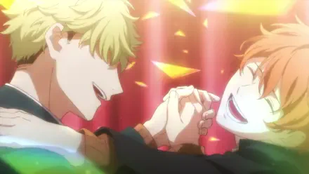 HD wallpaper featuring characters from the anime Given Movie: Hiiragi Mix, capturing a joyful moment with colorful confetti and vibrant expressions.