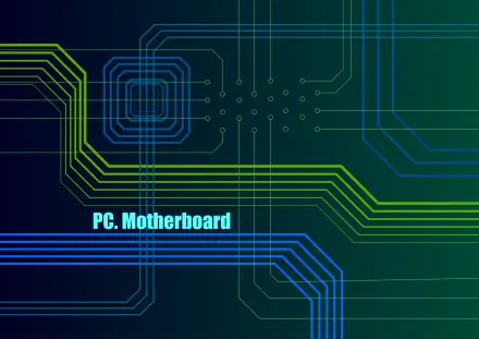 pc motherboard green computer illustration graphic HD Desktop Wallpaper | Background Image