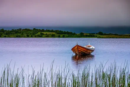 boat landscape HD Desktop Wallpaper | Background Image