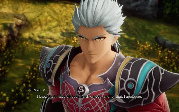 A character from Romancing SaGa 2: Revenge of the Seven gazes confidently, showcasing HD graphics in this PC desktop wallpaper. The background features a vibrant, natural setting.