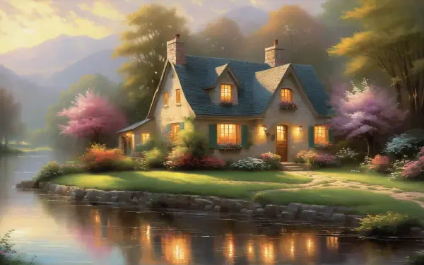  warm country cottage