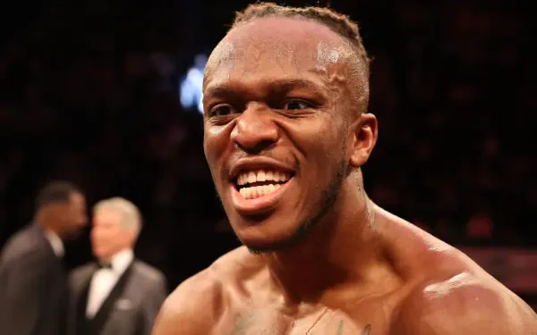 KSI, the celebrity, displays an intense expression in this HD PC desktop wallpaper, showcasing his dynamic presence in the world of sports and entertainment.