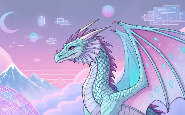 Ice Dragon 4K Ultra HD Wallpaper: A Serene Mythical Adventure by ...