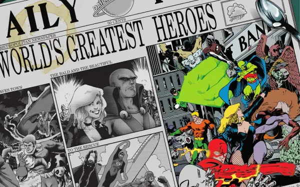 JLA: Year One Comic HD Desktop Wallpaper | Background Image