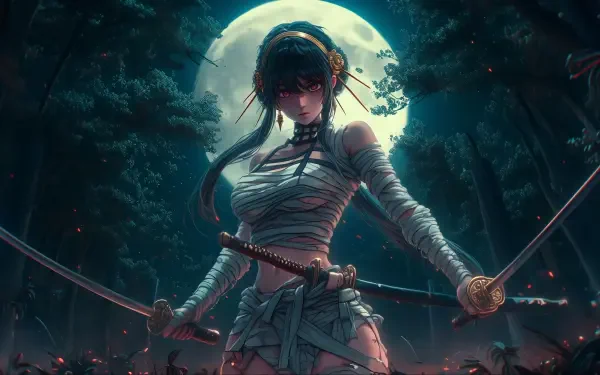 girl warrior sword bandage HD Desktop Wallpaper | Background Image