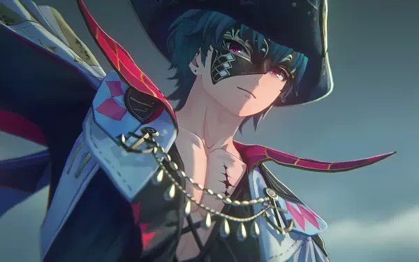 A captivating HD wallpaper featuring Brant from the video game Wuthering Waves, showcasing his striking appearance and intricate costume details against a dynamic background.