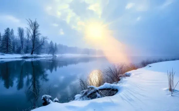 landscape snow HD Desktop Wallpaper | Background Image