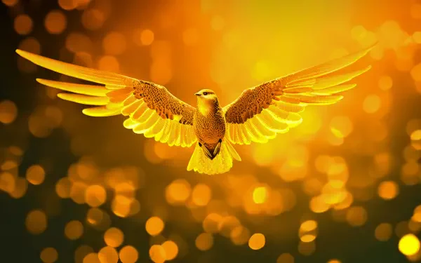 AI Art bird HD Desktop Wallpaper | Background Image