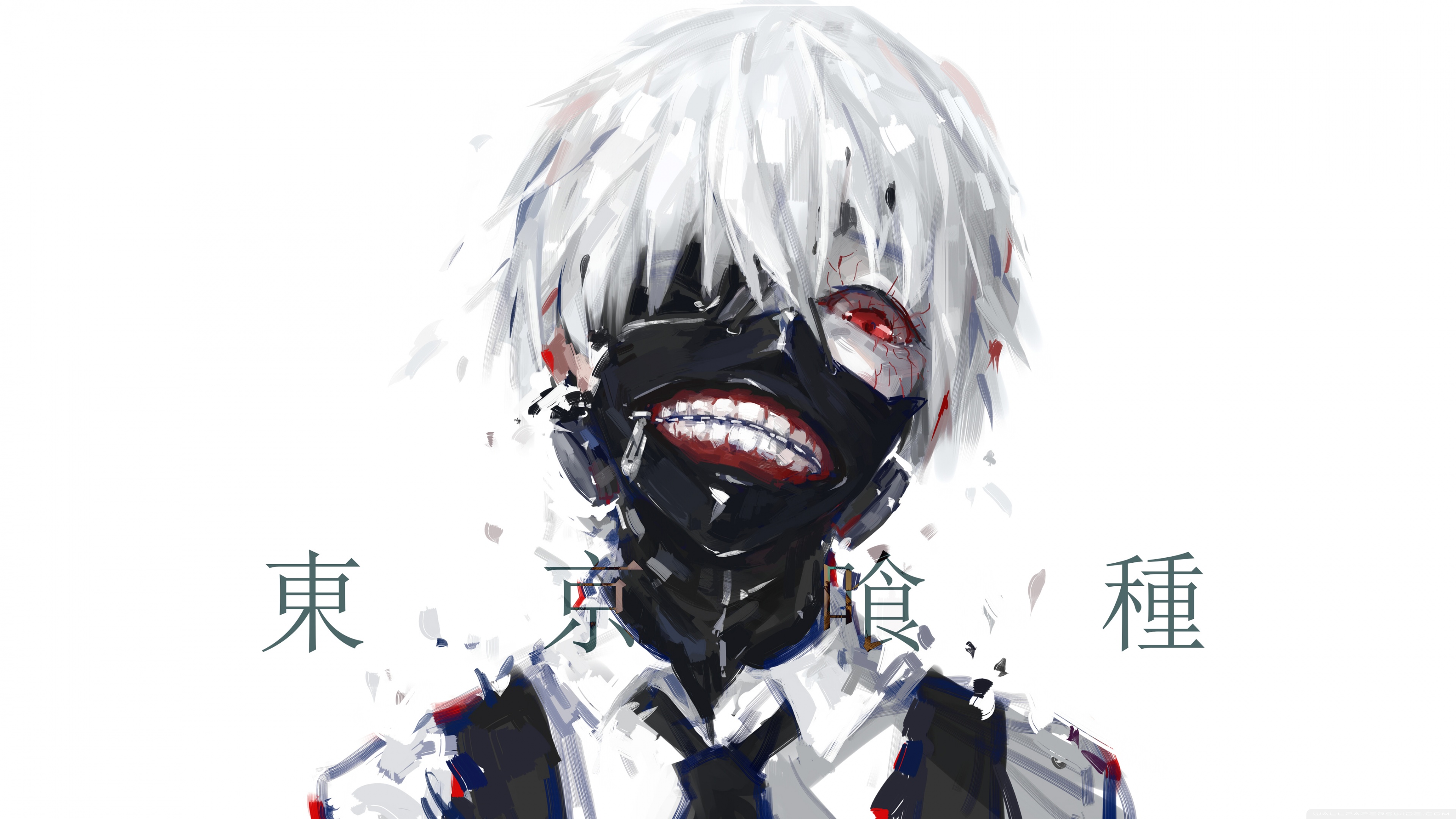 Ken Kaneki Tokyo Ghoul 4K Ultra HD Wallpaper – Dark Masked Hero
