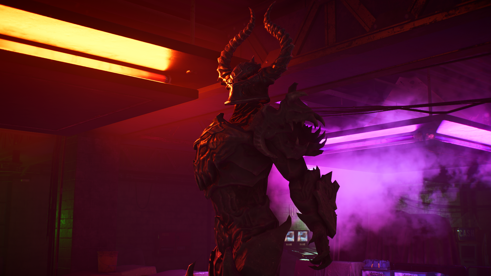 Download Tom Clancy's The Division 2 Neon Abyss Video Game Monster Warrior HD Wallpaper by RangerZer0