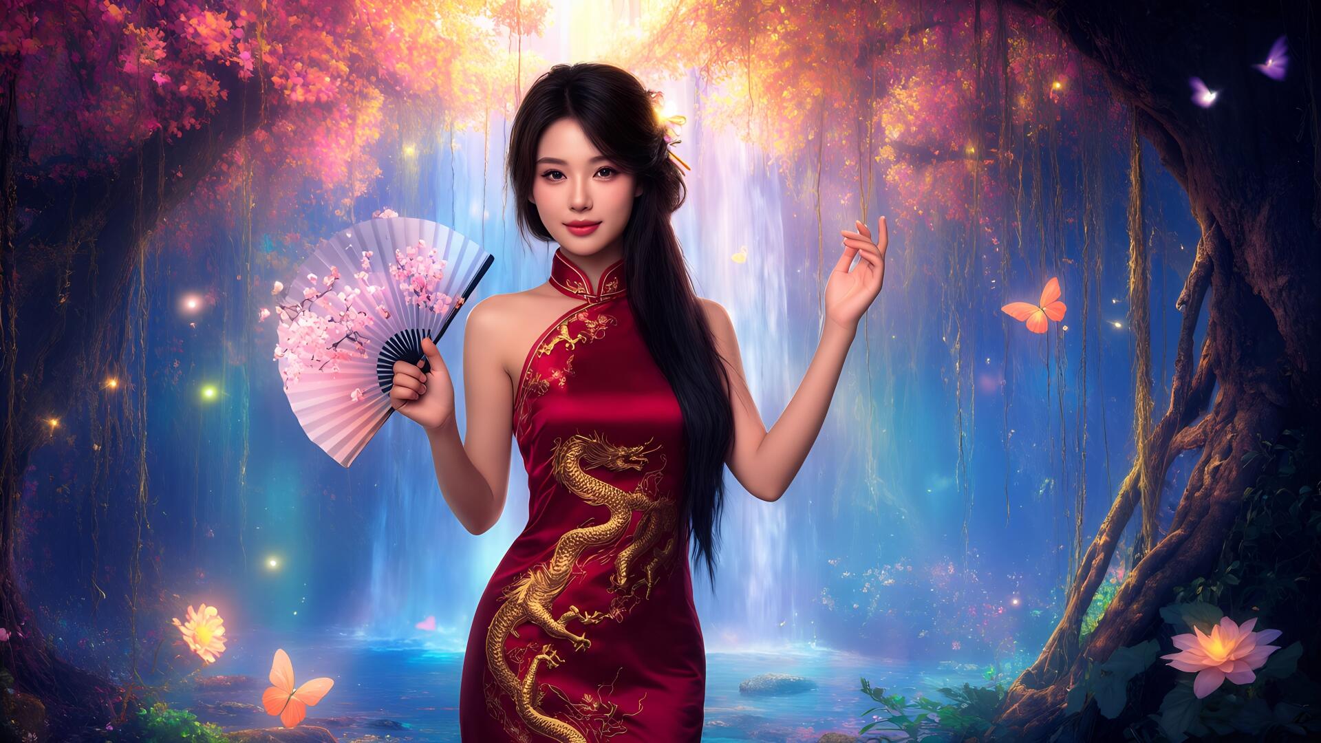 Download AI Art Woman 8k Ultra HD Wallpaper