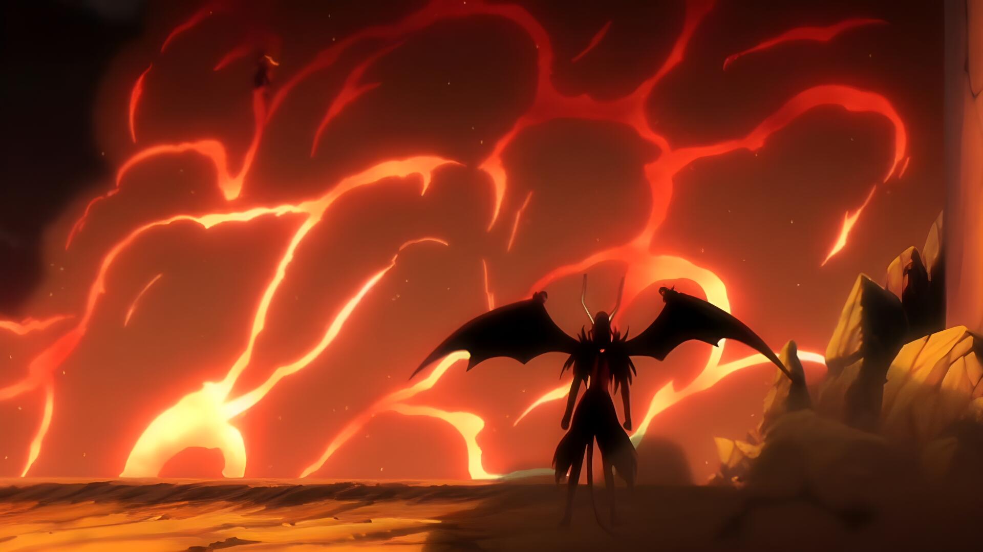 Download Bleach Ichigo Kurosaki Ulquiorra Cifer Red Anime Espada (Bleach) 4k Ultra HD Wallpaper