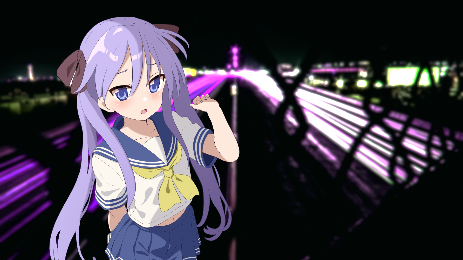 Download Lucky Star Kagami Hiiragi Anime 4k Ultra HD Wallpaper by AberryPond290