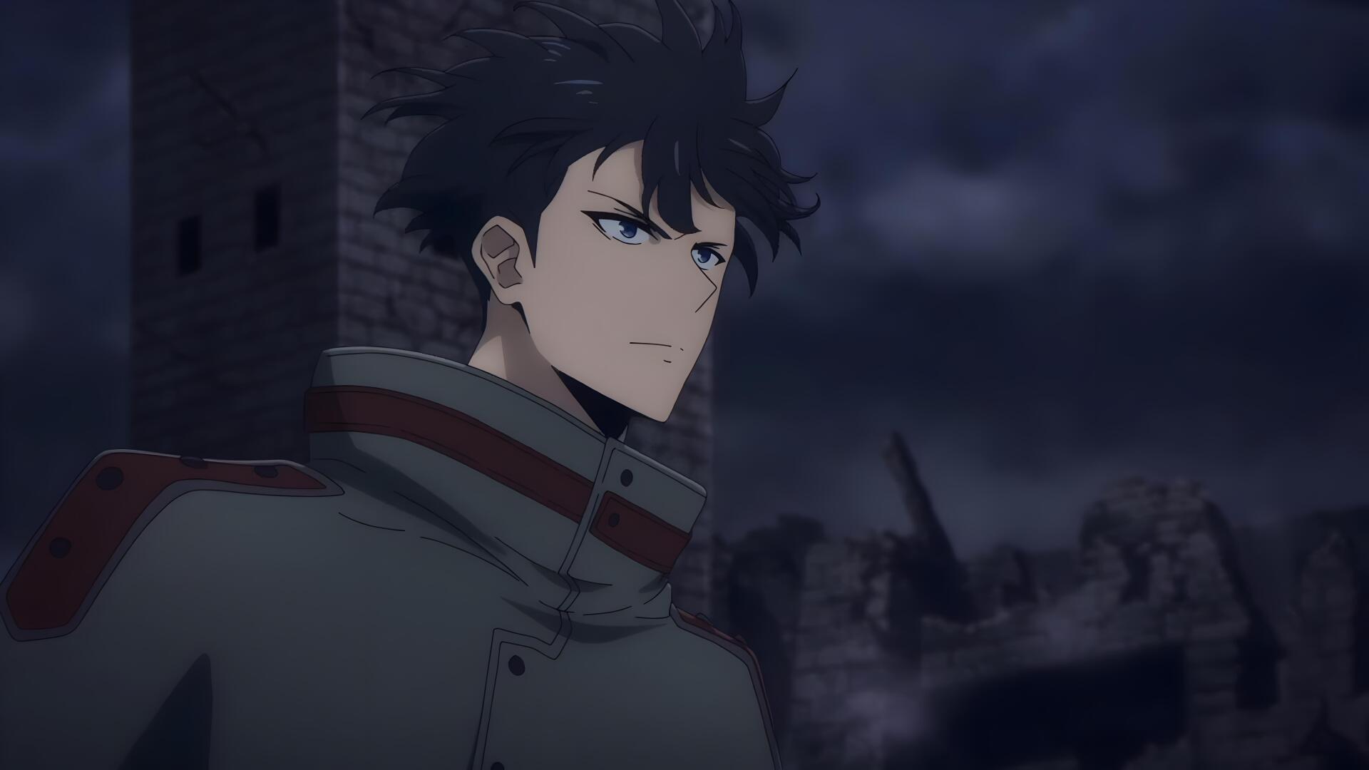 Sung Jin-Woo stands confidently in a dark, atmospheric setting, showcasing his character from Solo Leveling in stunning 8K Ultra HD. An engaging anime wallpaper for fans.