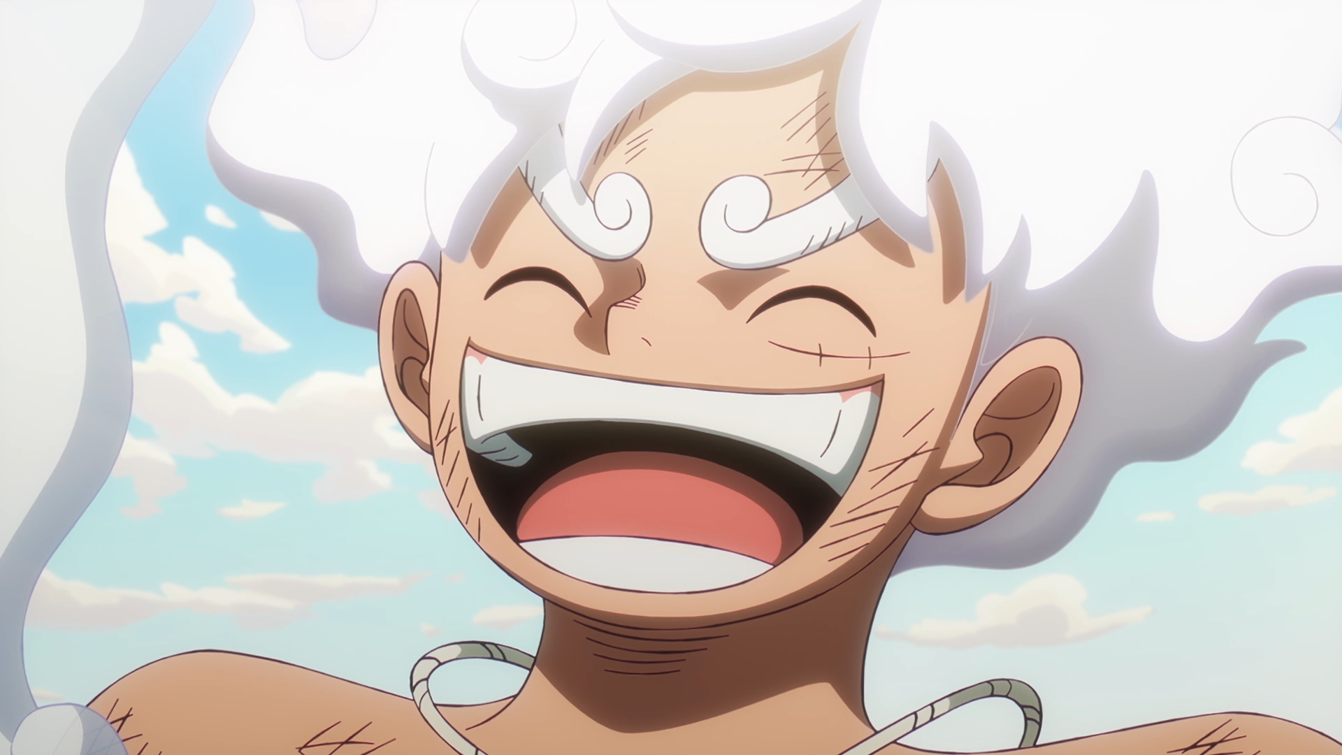 Download Anime One Piece Monkey D. Luffy Gear 5 (One Piece) HD Wallpaper