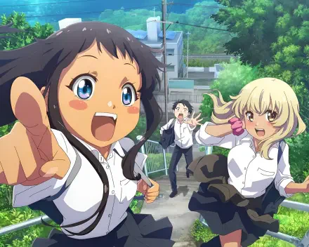 Anime OKITSURA: Fell in Love with an Okinawan Girl but I Just Wish I Know What She's Saying Hina Kyan Kana Higa Teruaki Nakamura HD Desktop Wallpaper | Background Image