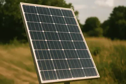 4K Ultra HD PC desktop wallpaper showing a close-up view of a solar panel against a blurred natural background.
