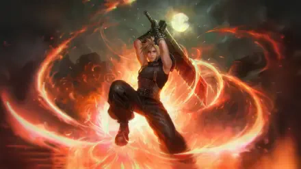 Final Fantasy Cloud Strife HD Desktop Wallpaper | Background Image