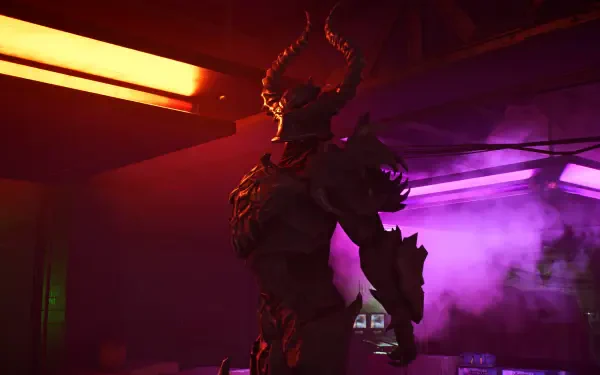 Tom Clancy's The Division 2 Neon Abyss video game monster warrior HD Desktop Wallpaper | Background Image