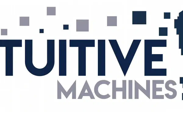 Logo of Intuitive Machines displayed prominently, designed for a 4K Ultra HD PC desktop wallpaper, showcasing a modern and tech-inspired aesthetic.
