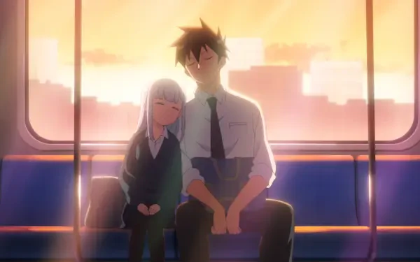 Anime Aharen-san wa Hakarenai Reina Aharen Raidou Matsuboshi HD Desktop Wallpaper | Background Image