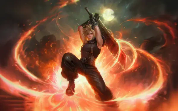 Final Fantasy Cloud Strife HD Desktop Wallpaper | Background Image