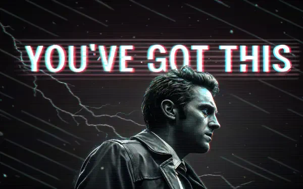 4K Ultra HD PC desktop wallpaper featuring a serious man in profile with the motivational phrase YOU'VE GOT THIS boldly displayed above him.
