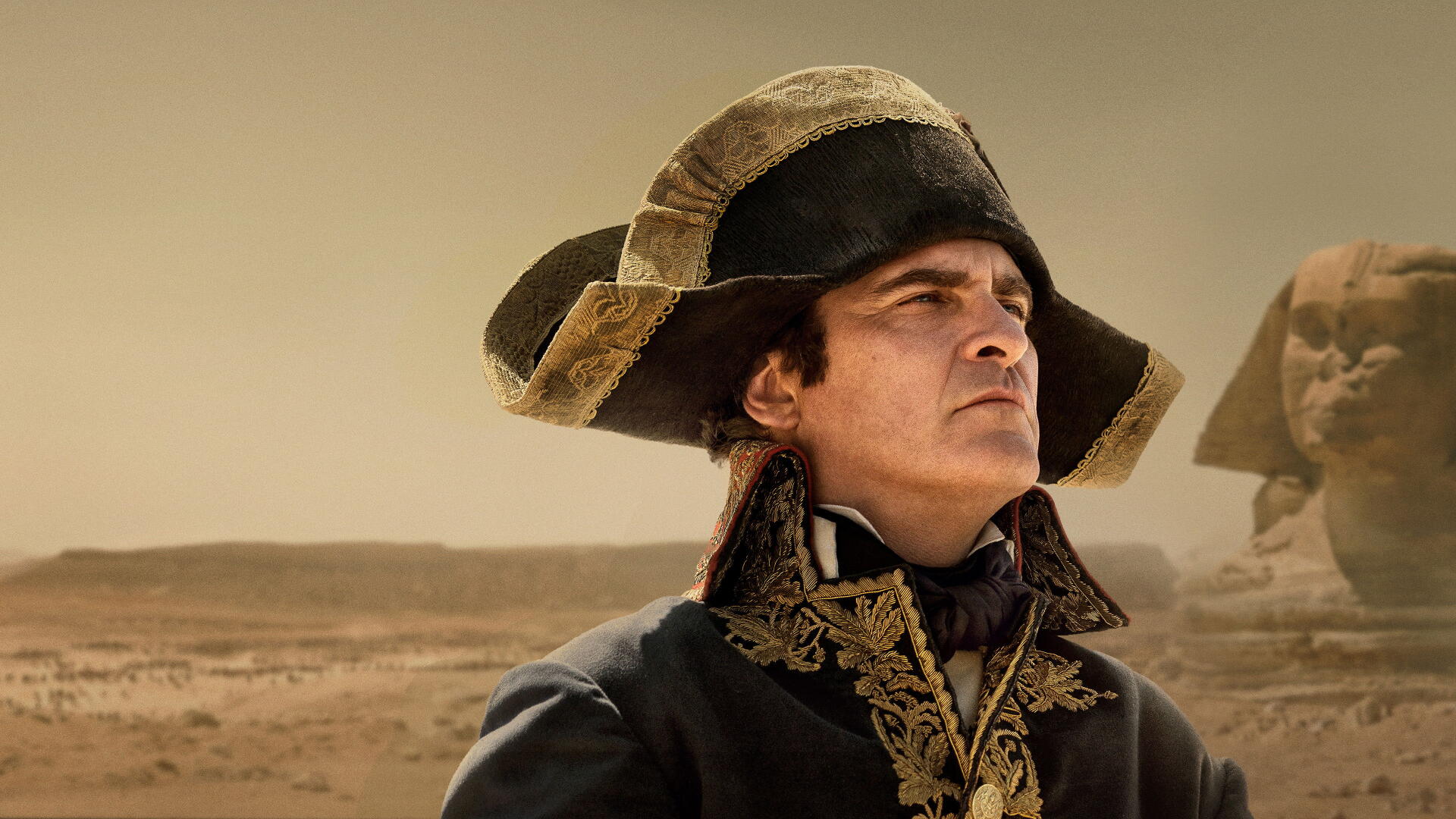 Figure styled as Napoleon in a bicorne hat and ornate uniform against a desert landscape — 4K Ultra HD PC desktop wallpaper and background.