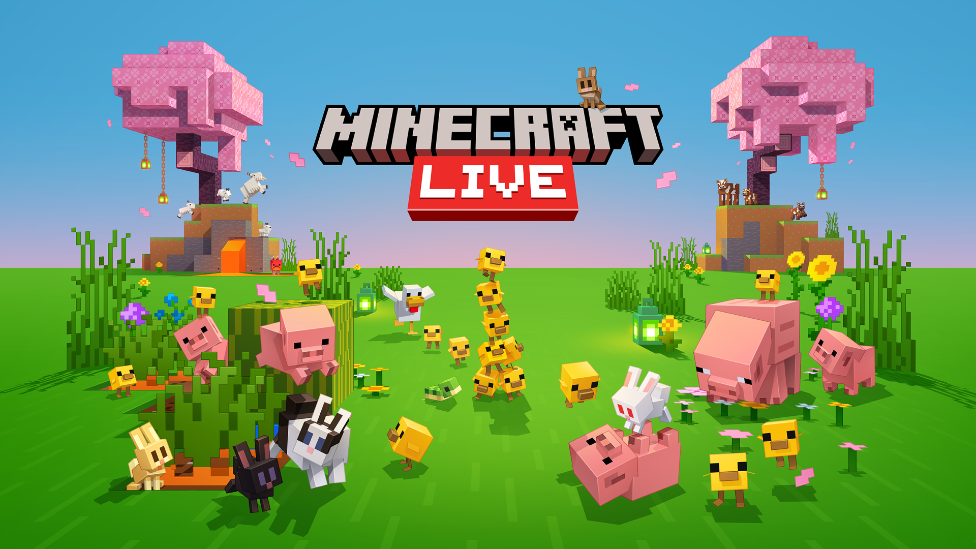 Minecraft Live — 2K Quad HD: Sunny Critter Meadow Wallpaper | 2560x1440 ...