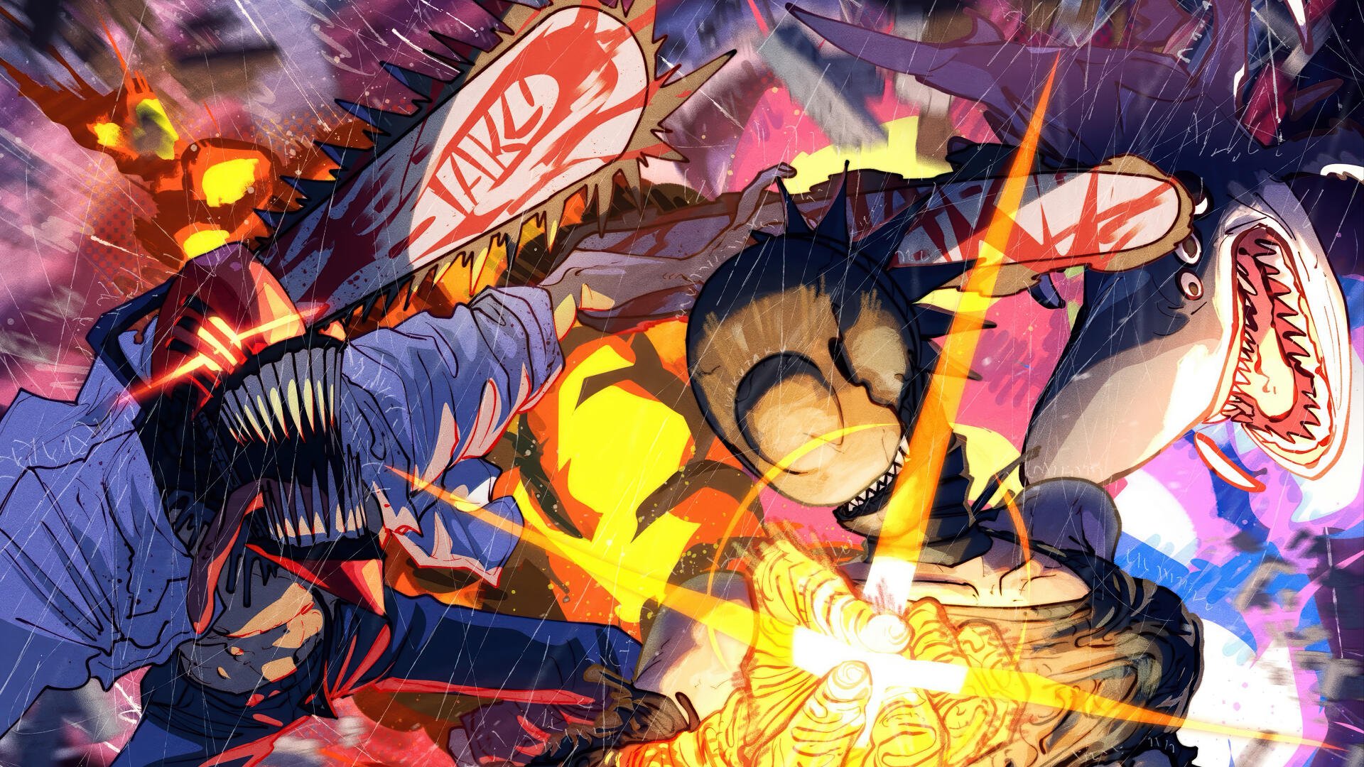 Chainsaw Man 4K Ultra HD Wallpaper — Devil's Roar | 3840x2160 ...