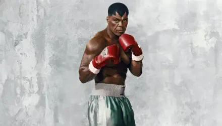 Street Fighter (2026) 4K Ultra HD PC desktop wallpaper/background: muscular boxer with red gloves and green trunks posed against a textured gray wall.