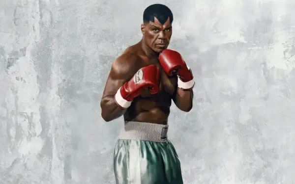 Street Fighter (2026) 4K Ultra HD PC desktop wallpaper/background: muscular boxer with red gloves and green trunks posed against a textured gray wall.