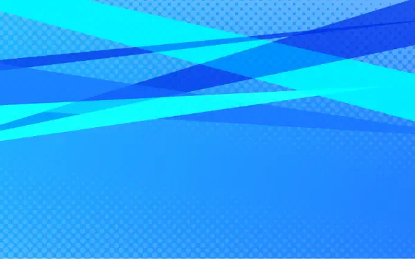 Tomodachi Life, Tomodachi Life: Living the Dream HD PC desktop wallpaper: abstract blue gradient with layered cyan and navy ribbon waves.
