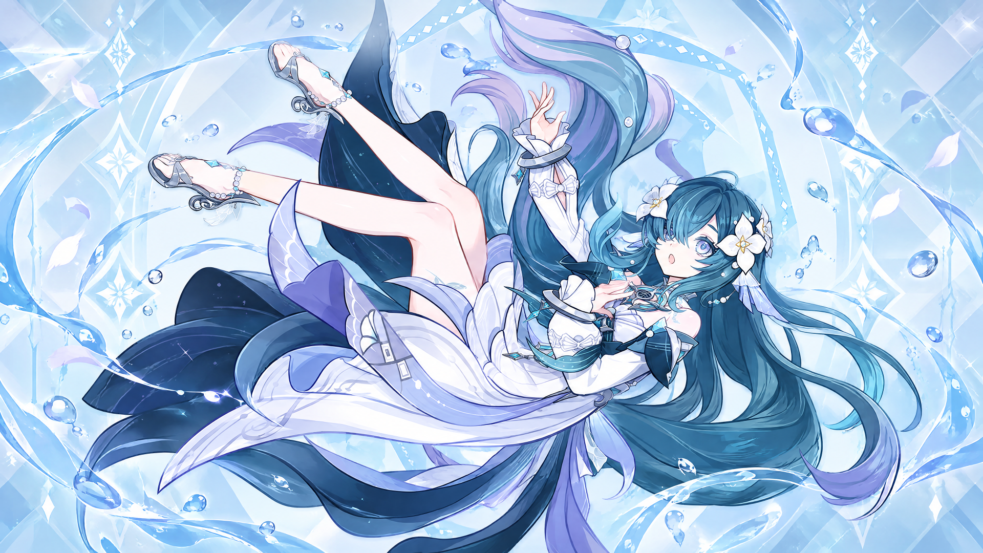 Genshin Impact — Vodyanitsa: Crystal Tide (4K Ultra HD Wallpaper ...