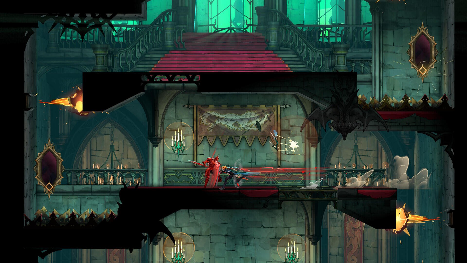 Castlevania Belmont’s Curse platformer gameplay in a gothic castle, featured as an HD PC desktop wallpaper and background.