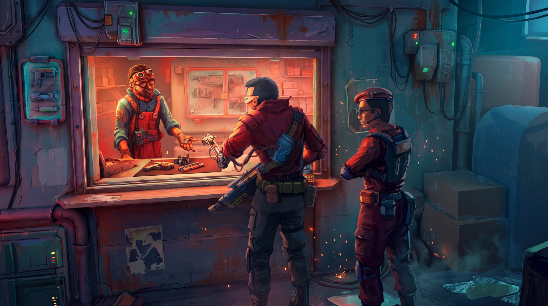 Probably Stolen: Neon Window Heist — 5K Ultra HD Wallpaper | 5504x3072 ...