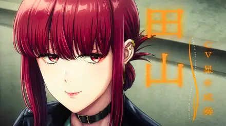 Smoking Behind the Supermarket with You — red‑haired anime waifu in alternative fashion (choker, leather jacket), smoking behind a supermarket; 5K Ultra HD PC desktop wallpaper.