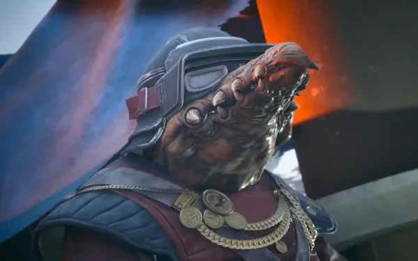 Biddy Blas alien portrait from Star Wars: Galactic Racer, a 4K Ultra HD PC desktop wallpaper and meme background.