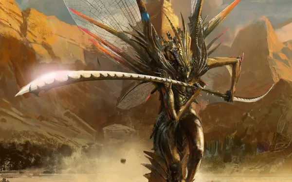 fantasy creature spear HD Desktop Wallpaper | Background Image